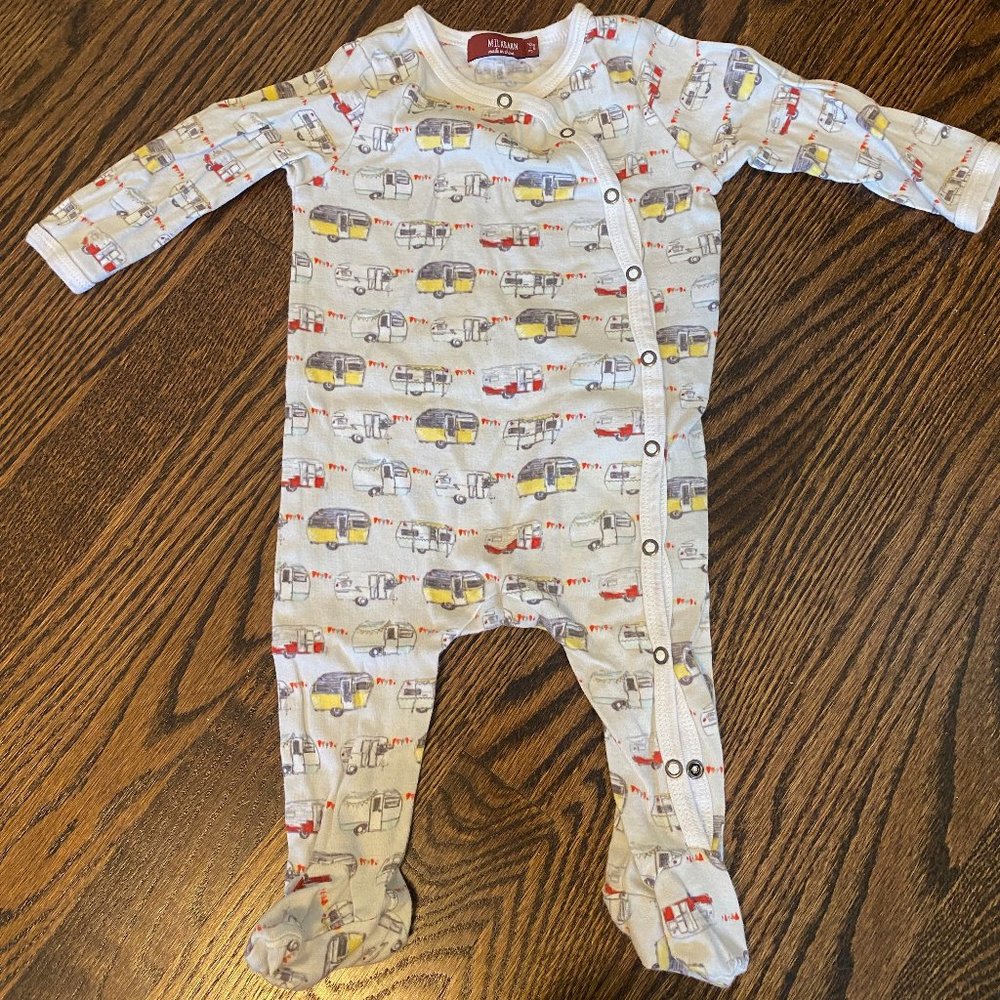 Milkbarn vintage trailer long sleeve romper